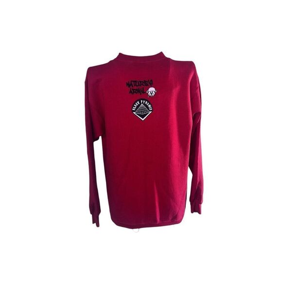 Vintage 90's Black Pyramid Sweater Not Hoodie nature's Army Chris Brown Clothing - Picture 4 of 9